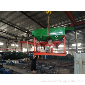 Diamond barite gold ore jigging machine separator